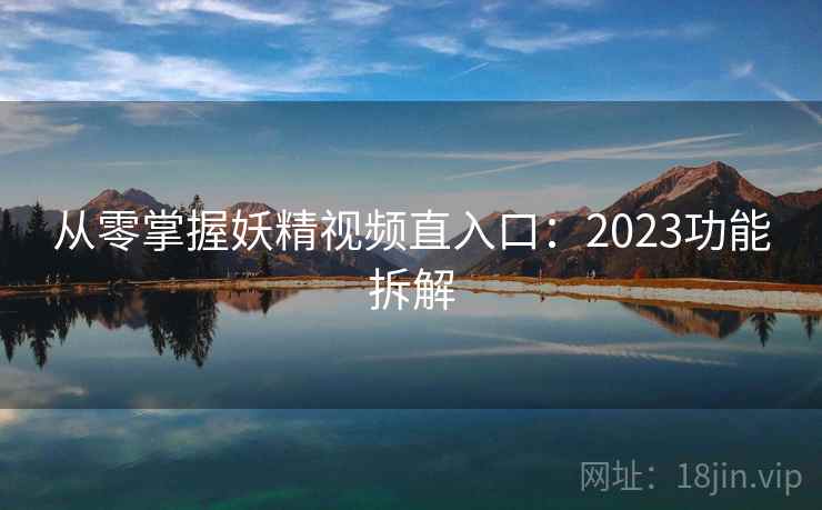 从零掌握妖精视频直入口：2023功能拆解